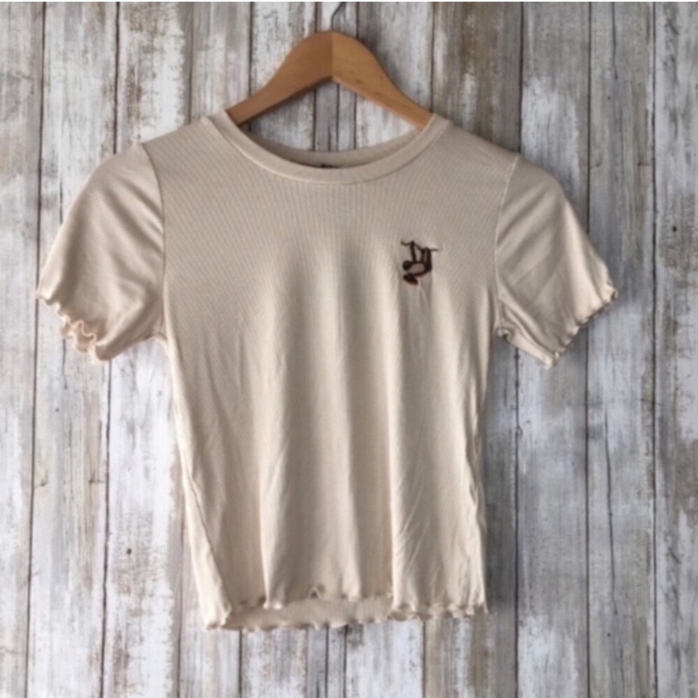 NWT Wild Fable Sloth Fitted Tee